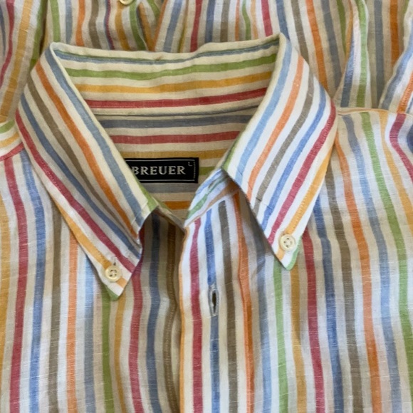 BREUER Other - LINEN BLEND BUTTON DOWN SHIRT